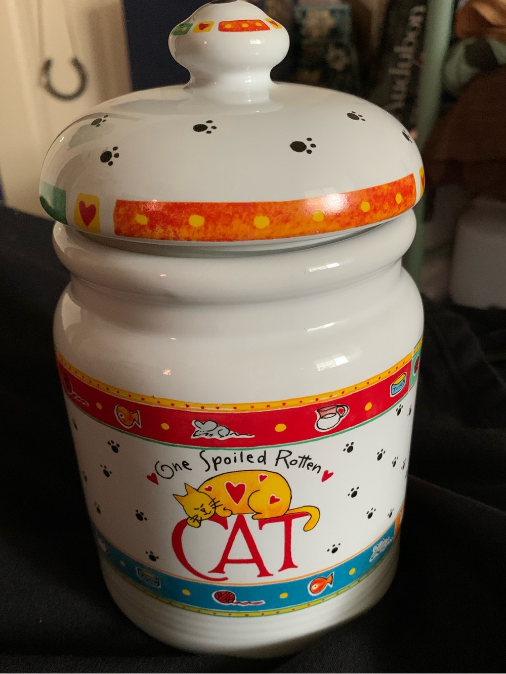 One Spoiled Rotten Cat Treat Canister